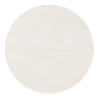 Tafelblad &Oslash;40x2,5 cm massief grenenhout wit 1