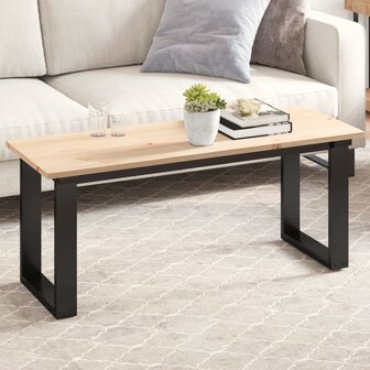 Tafelblad rechthoekig 110x40x1,7 cm massief grenenhout 1
