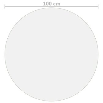 Tafelbeschermer &Oslash;100 cm 1,6 mm PVC transparant 5