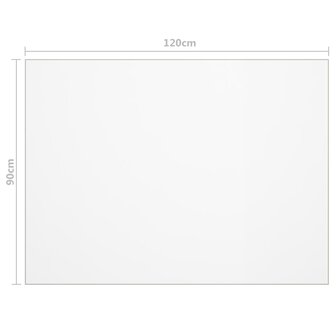 Tafelbeschermer 120x90 cm 2 mm PVC mat 6