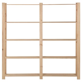 Opbergrek 5-laags 170x28,5x170 cm massief grenenhout 2