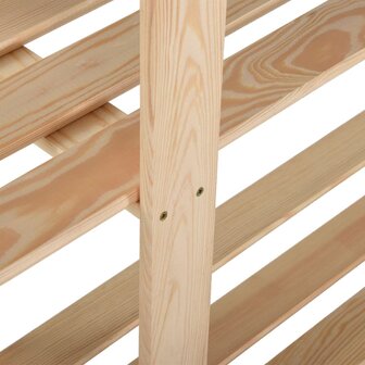 Opbergrek 5-laags 170x28,5x170 cm massief grenenhout 4
