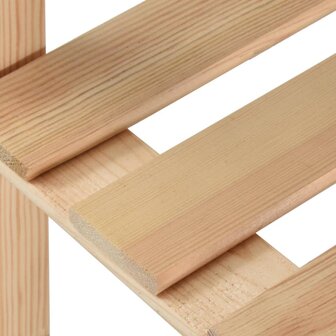 Opbergrek 5-laags 170x28,5x170 cm massief grenenhout 5