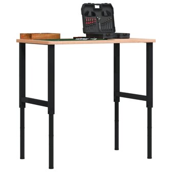 Werkbankframes verstelbaar 2 st 55x(69-95,5) cm metaal zwart 1