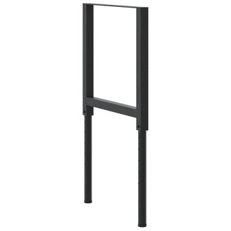 Werkbankframes verstelbaar 2 st 55x(69-95,5) cm metaal zwart 7
