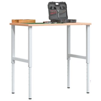Werkbankframes verstelbaar 2 st 55x(69-95,5) cm metaal grijs 1