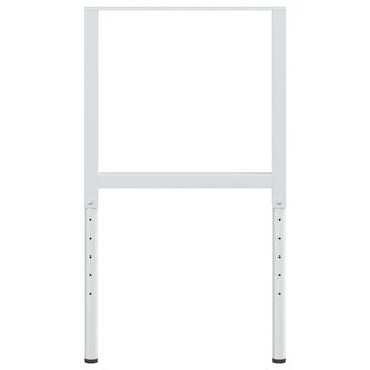 Werkbankframes verstelbaar 2 st 55x(69-95,5) cm metaal grijs 6