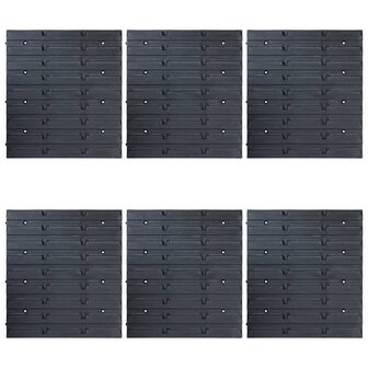 96-delige Opslagbakkenset met wandpanelen blauw 4