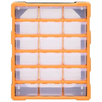 Organiser met 18 medium lades 38x16x47 cm 4