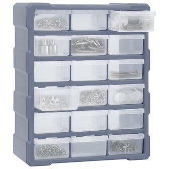 Organiser met 18 medium lades 38x16x47 cm 2