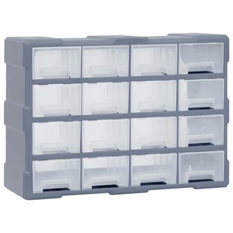 Organiser met 16 medium lades 52x16x37 cm 1