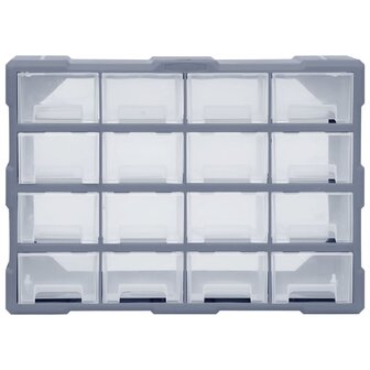 Organiser met 16 medium lades 52x16x37 cm 5
