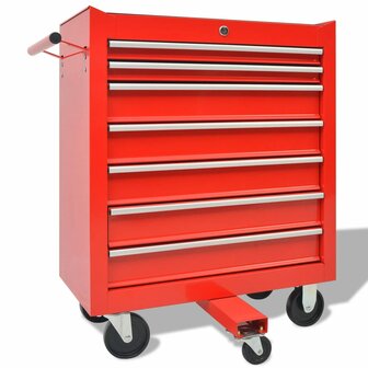 Gereedschapswagen met 1125 gereedschappen staal rood 2
