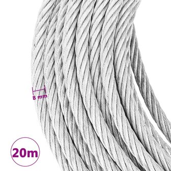 Staalkabel 800 kg 20 m 4