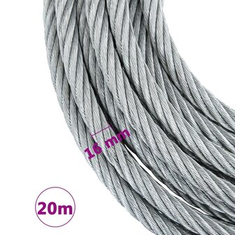 Staalkabel 3200 kg 20 m 4