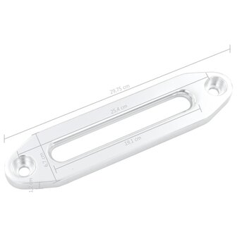 Rollenvenster voor lier 254 mm aluminium zilverkleurig 5