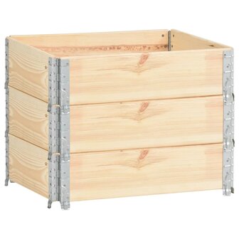 Palletopzetranden 3 st 60x80 cm massief grenenhout 2