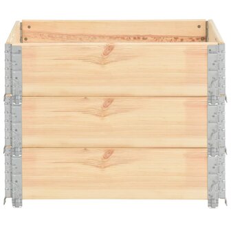 Palletopzetranden 3 st 60x80 cm massief grenenhout 3