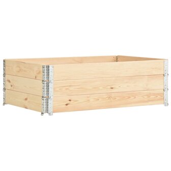 Palletopzetrand 3 st 50x150 cm massief grenenhout 1
