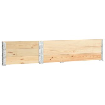 Palletopzetrand 3 st 50x150 cm massief grenenhout 3