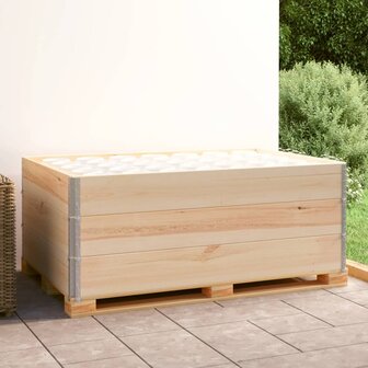 Palletopzetranden 3 st 100x150 cm massief grenenhout 1