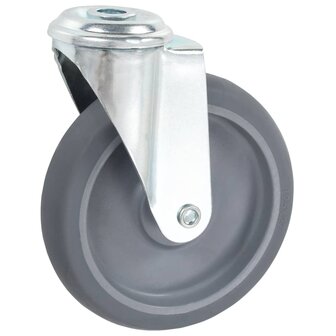 Zwenkwielen met boutgaten 4 st 125 mm 3