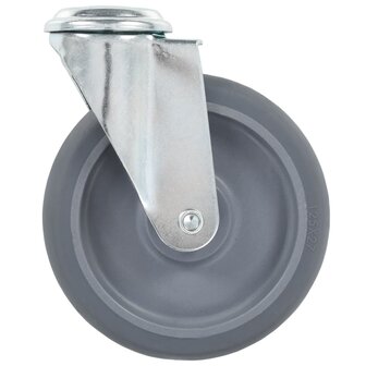 Zwenkwielen met boutgaten 4 st 125 mm 4