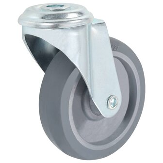 Zwenkwielen met boutgaten 4 st 100 mm 7