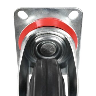 Zwenkwielen 4 st 200 mm 8
