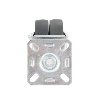 8 st Zwenkwielen dubbel 50 mm 6