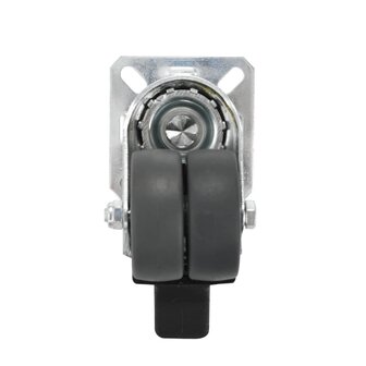 12 st Zwenkwielen dubbel 50 mm 7