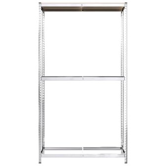 Bandenrek 2-laags 110x40x180 cm staal zilverkleurig 4