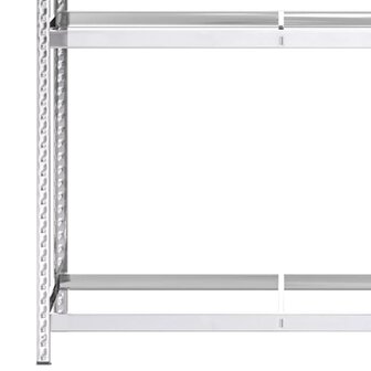 Bandenrek 2-laags 110x40x180 cm staal zilverkleurig 6