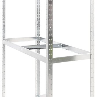 Bandenrek 2-laags 110x40x180 cm staal zilverkleurig 7