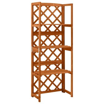 Latwerk met schappen 55x30x140 cm massief vurenhout 1