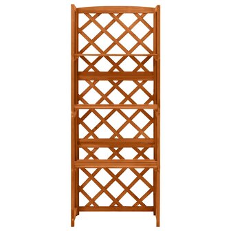 Latwerk met schappen 55x30x140 cm massief vurenhout 2