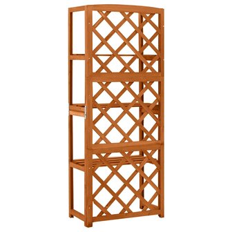 Latwerk met schappen 55x30x140 cm massief vurenhout 3