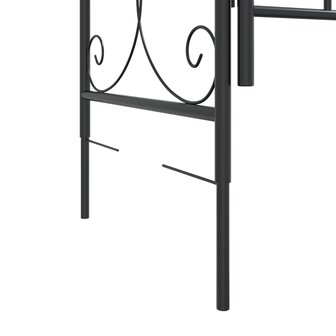 Tuinboog met poort 108x45x235 cm staal zwart 9
