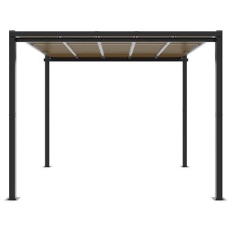 Tuinpaviljoen 3x3 m aluminium antracietkleurig 3