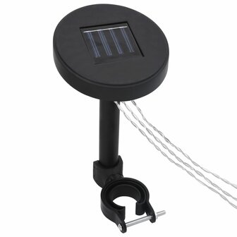 Prieel met dubbel dak en LED-lichtslinger 3x3x2,7 m taupe 5