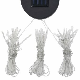 Prieel met LED-lichtslinger 3x4 m stof antracietkleurig 9