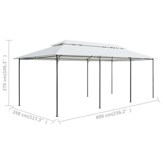 Prieel 180g/m&sup2; 600x298x270 cm wit 6