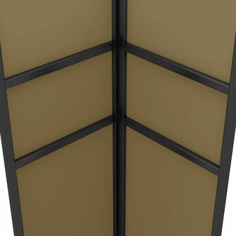 Prieel met dubbel dak 180 g/m&sup2; 3x3x2,7 m taupe 4