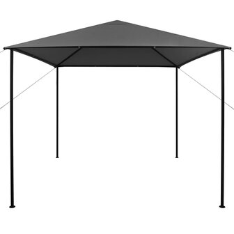Prieel 180 g/m&sup2; 3x3 m stof en staal antraciet 2