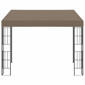 Wandprieel 3x3 m stof taupe 2