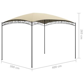 Prieel 180 g/m&sup2; 3x4x2,65 m cr&egrave;me 5