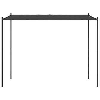 Prieel 3x3 m 180 g/m&sup2; stof en staal antracietkleurig 3