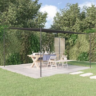 Prieel 4x4 m 180 g/m&sup2; stof en staal antracietkleurig 1
