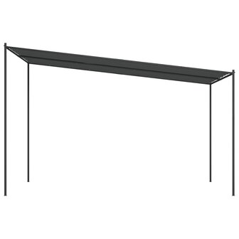 Prieel 4x4 m 180 g/m&sup2; stof en staal antracietkleurig 4