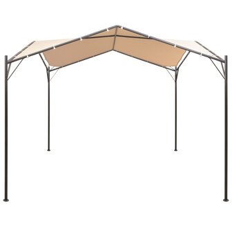 Prieel 4x4 m staal beige 2